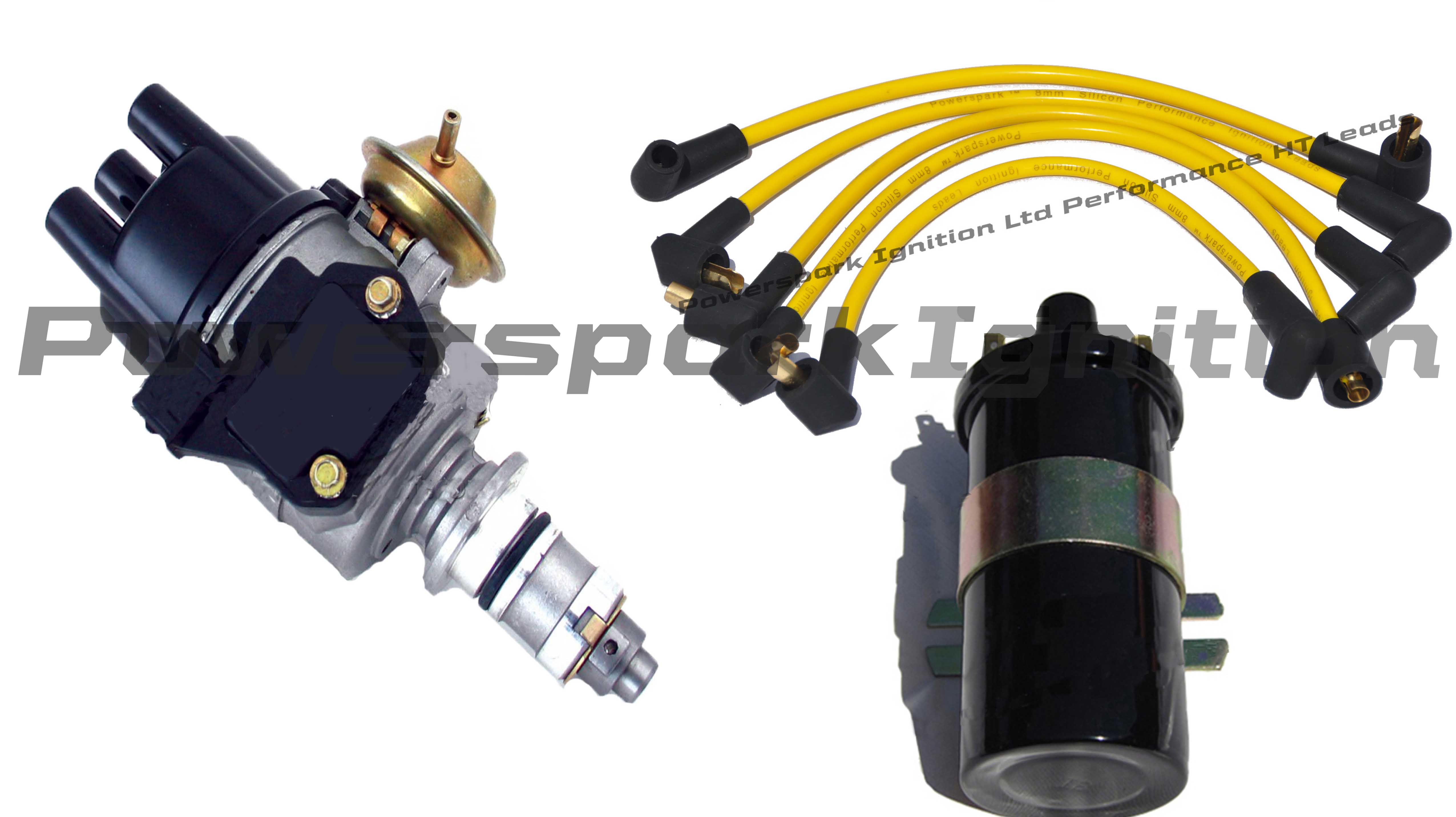 Mini Metro 65dm4 Distributor A Engine With Coil Yellow Ht Leads