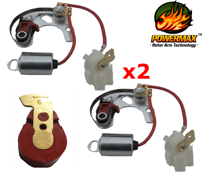 2 x 22D6 25D6 Points & Condenser & Powermax Rotor 6 cylinder Lucas Distributor eBay