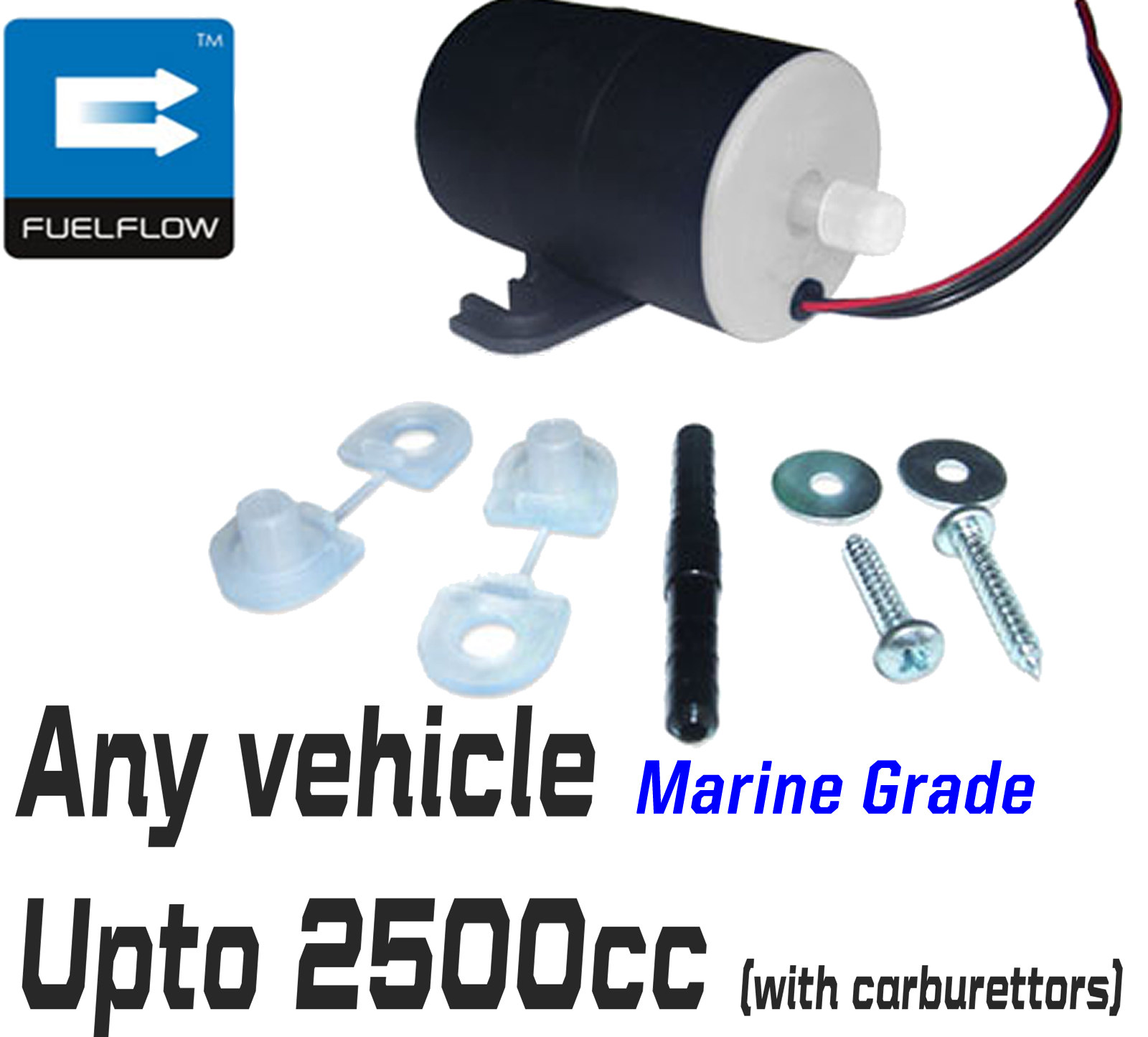 Bassa Pressione Benzina /& Diesel POS /& Negativo Terra in linea Pompa Carburante Marine Grade